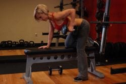 One-Arm Dumbbell Rows - exercises to improve deadlift strength