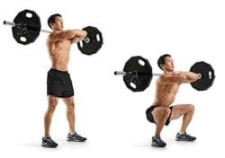 Front Squat - exercises to improve deadlift strength